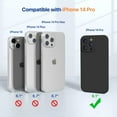 thumbnail image 6 of Designed for iPhone 14 Pro Case , [Upgraded Camera Protection], Shockproof Liquid Silicone Rubber Phone Case Cover for 14 Pro 6.1 inch (Black), 6 of 17