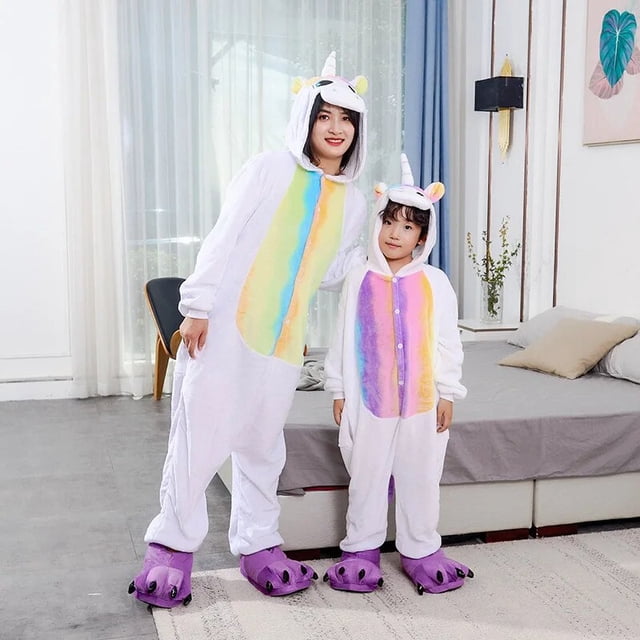 Kigurumi-pijama de Pikachu para niños y niñas, ropa de dormir de franela, traje de punto de animales, Onesies de gato de invierno xuanjing unisex