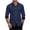 Dark Blue, variant on Shirts for Men Casual Stretch Collared Button Up Long Sleeve Wrinkle Resistant Work Shirts,Sizes S-2XL