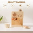thumbnail image 2 of Wooden Kid Coffee Macine Kitchen Toy Set Game Early Education Toy Ice Cream Simulation Real Life Baby Educational Fun Toys Gift, 2 of 7
