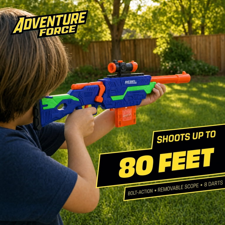 Adventure Force Rebel Foam Dart Blaster with Detachable Scope photo 4