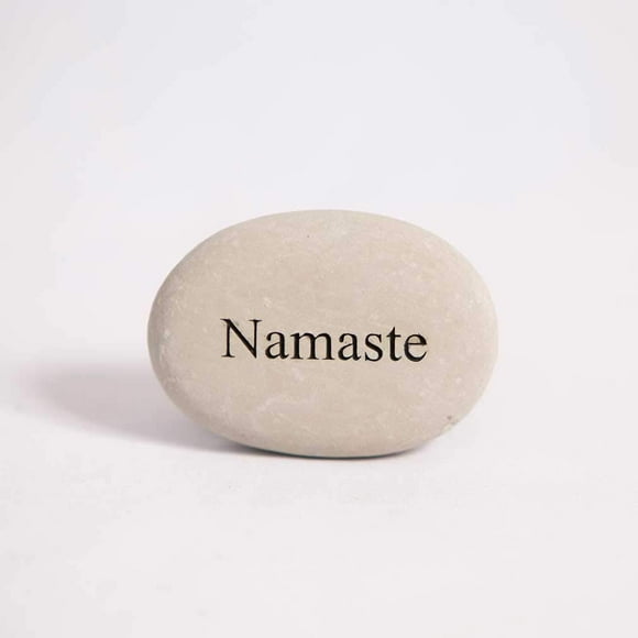 Garden Age Supply Engraved Stone Inspirational Sandblast, Perfect Gorgeous Unique Gift Ideas, Multi-colored Natural Beach Pebble Rock