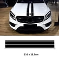 thumbnail image 1 of 2X Black Car Hood Stripe Decal Strip Bar Graph Bonnet Sticker Universal Custom, 1 of 8