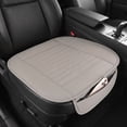 thumbnail image 5 of Gustave Universal Car Seat Cover, Car Front Seat Cushion Breathable PU Leather Pad Mat Non Slip Bottom for Auto Supplies Office Chair with Storage Pouch "Gray", 5 of 8