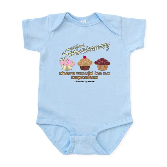 CafePress - Cupcakechemistry Body Suit - Baby Light Bodysuit, Size Newborn - 24 Months