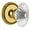Lifetime Brass, variant on Grandeur Solbur_Dd_Na Soleil Solid Brass Dummy Door Knob Set - Nickel