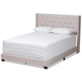 thumbnail image 1 of Baxton Studio Brady Fabric Tufted Full Bed in Beige, 1 of 8