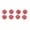 Red, variant on M Buder Premium Aluminum Alloy M2 Hex Wheel Lock Nuts Upgraded Nylon Lining Insert Anti-Loose Fasteners for Axial SCX24 1/24 RC Models (8 pieces, Red / 0.2 inches)