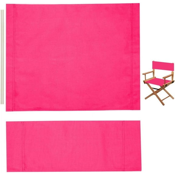 1 Set Director Chair Canvas Replacement with Wood Stick 21x8-16 Inch Medium Violet Red Directors Chairs Cloth Casual Seat Back Covers Kit for Home Indoor Outdoor Patio Garden