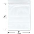 thumbnail image 2 of Plymor 5" x 6" (Pack of 100), 4 Mil Heavy Duty Zipper Reclosable Plastic Bags, 2 of 6