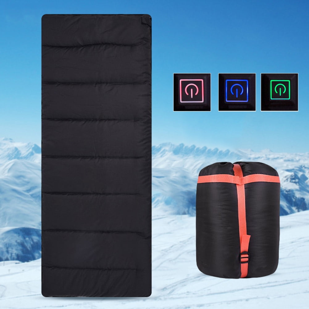 BLEEUS 20 Degree Ultralight Usb And Type-c Rechargeable Heated Sleeping Bag 3 Levels Camping Supplies