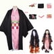 thumbnail image 2 of Anime Demon Slayer hermano y hermana Kamado Nezuko Halloween Cosplay Anime disfraz WigM & Demon Slayer Gao Jinjia LED, 2 of 2
