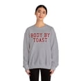 thumbnail image 4 of Toast Sweatshirt Gifts Crew Neck Shirt Long Sleeve Unisex, 4 of 7