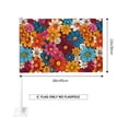 thumbnail image 2 of Car Flag12x18 No Pole Is Not Easy To Fade Fast Dry Hole Design Can Wear Flagpole Easy To Install For Car Family Business Travel Colorful Floral Pattern Groovy Flowers (1), 2 of 8