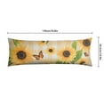 thumbnail image 6 of Sunflower and Butterfly Print Pillow Cover 20x54 - Invisible Zipper for Easy Use - Boho Chic Design, 6 of 7