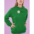 thumbnail image 2 of Daisy Hand Drawn Blessed Text    Hoodie Women -Image by Shutterstock, Female 5X-Large, 2 of 4