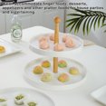 thumbnail image 3 of Bandejas para servir pasteles Injueey soporte para repostería color Blanco 11 pulgadas, 3 of 6