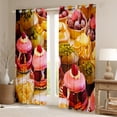 thumbnail image 2 of Cute Cake Curtains 30%-50% Blackout Adults,Raspberry Fruit Cakes Curtains & Drapes Kawaii Room Decor,Food Curtains Valentines Day Birthday Gifts Window Curtain, 2 of 6