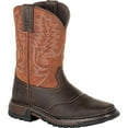 thumbnail image 1 of Rocky Mens Kids Ride Flex 8 Inch Western Western Boots Brown, 1 of 5