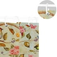 thumbnail image 5 of Coolnut Vintage Birds Bathroom Waterproof Shower Curtain Set, 60"X72" Bathtub Curtain with 12 Hooks for Bathroom Decor,Hotel,Room, 5 of 6