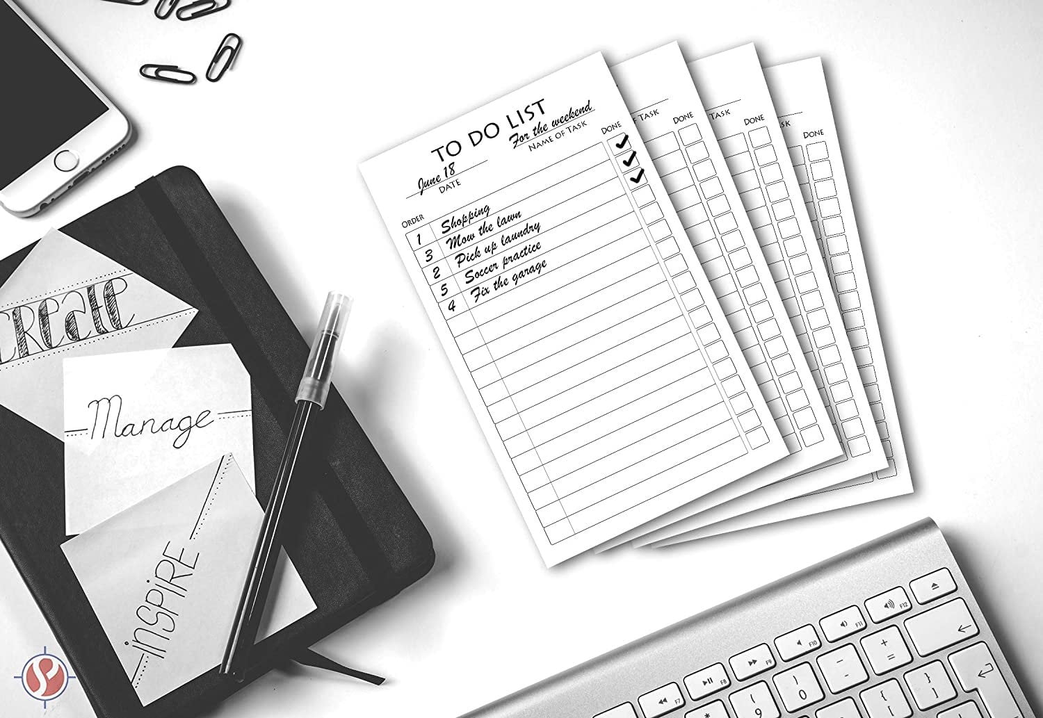 White To-Do List Vertical Index Note Cards, Organize Planner for Grocery list, Priorities, Meals, Tasks, Calendar Appointments, Exercise, Events, Reminders | 3 X 5 Inches Card | 100 Sheets Per Pack