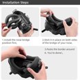 thumbnail image 3 of Parche Almohadilla de ojo de gafas de Dron respetuosa con la piel con placa frontal ajustable para DJI FPV Goggles V2, 3 of 9