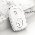 thumbnail image 3 of Key Fob Cover Compatible with Lexus CT200H ES350 Keychain Case Holder Protector,B White, 3 of 8