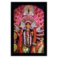thumbnail image 1 of IBA Indianbeautifulart Goddess Durga Poster With Frame Wall God Photo Frame Holy Hindu Religious Poster Home Decor Ready To Hang Wooden Frame, 1 of 7