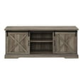 thumbnail image 5 of 70" Sliding Barn Door TV Console with Adjustable Shelves in Gray Wash, 5 of 20