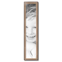 ArtToFrames 8" x 40" Anique Silver Picture Frame, 8x40 inch Silver Wood Poster Frame (WOM-4964)