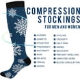 thumbnail image 4 of FREEAMG Christmas Compression Socks Women Men Long Stocking (20-30mmHg) Travel Knee High Stockings for Athletic Sports,Running,Cycling,Nursing, 4 of 7