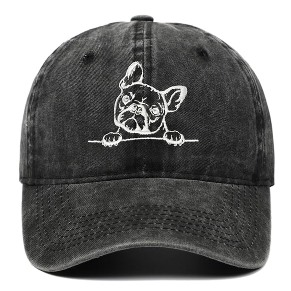 Visor Cap with French Embroidery for Outdoor Everyday Wear Adjustable Strap Classic Unisex Baseball Hat for Casual Outings