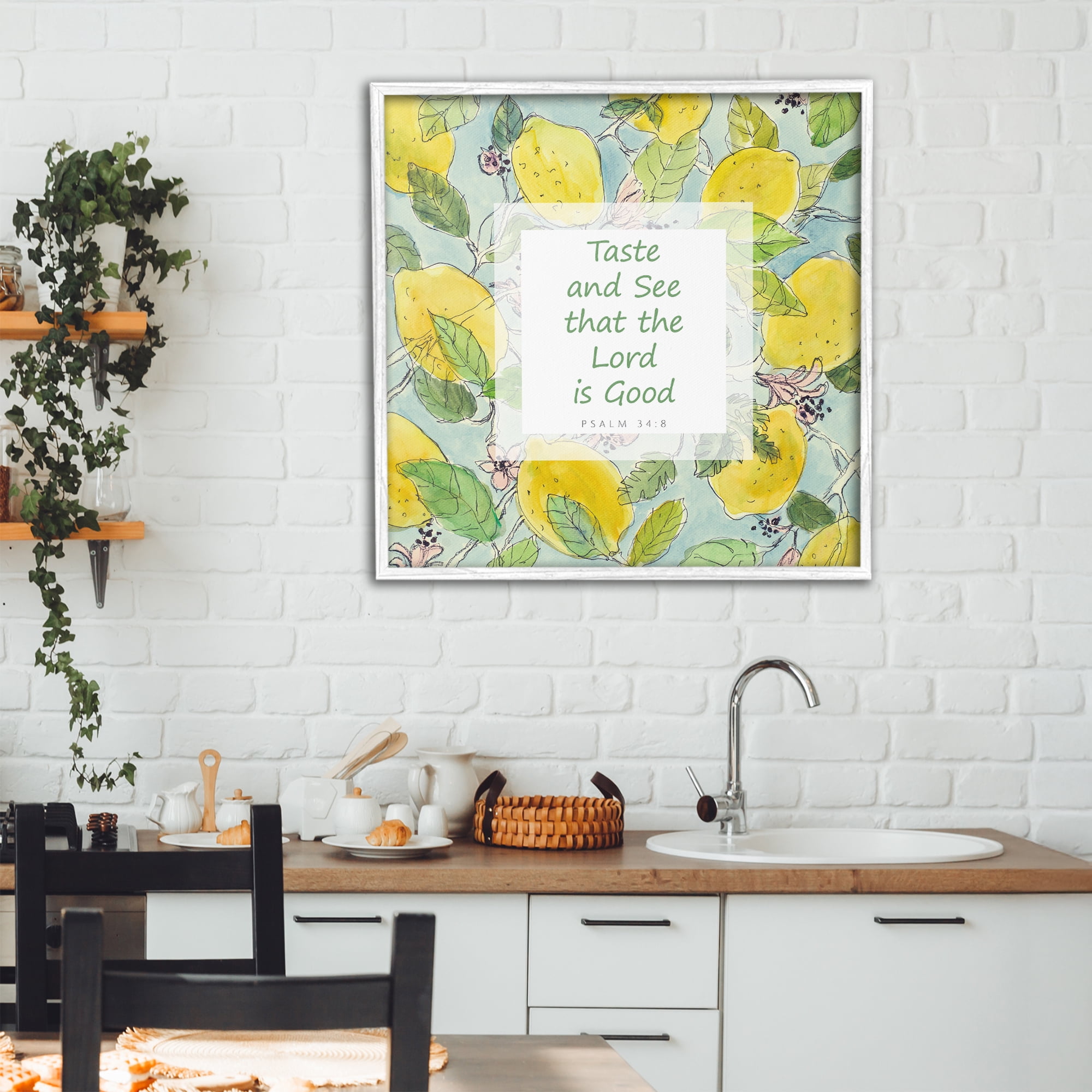 Stupell Industries Taste & See Lord Is Good White Framed Giclee Art, design by Lanie Loreth