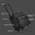 thumbnail image 3 of Rolling Cooling Bag, Oxford Cloth Leakage Proof Wide Application Large Capacity Portable Dual Zipper Rolling Cooler  for Snacks for Beach, 3 of 8