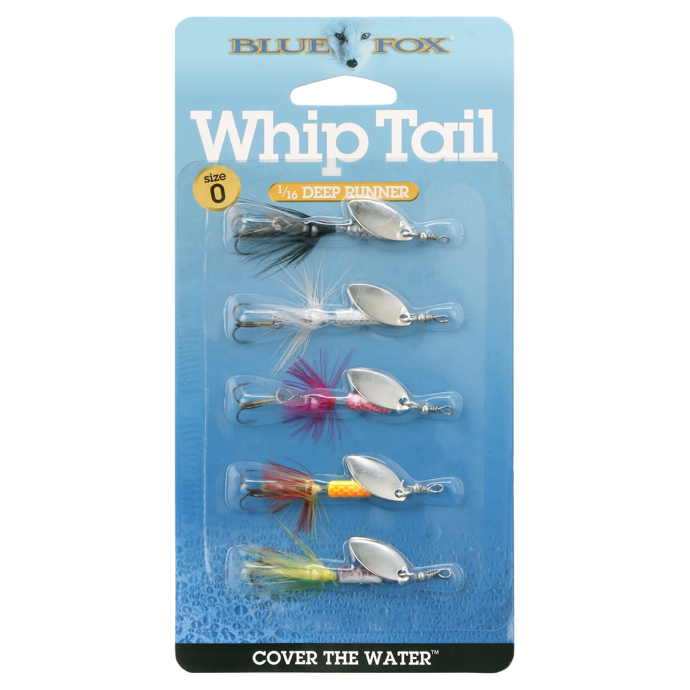 Blue Fox Whip Tail In-Line Spinnerbaits 5-Pack