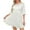 White, variant on Jinhomg Sequin Dress for Women Plus Size Half Sleeve Sparkly Glitter Dress Flowy Swing Midi Club Cocktail Party Dresses Summer Tiered Club Night Outfits Pink S