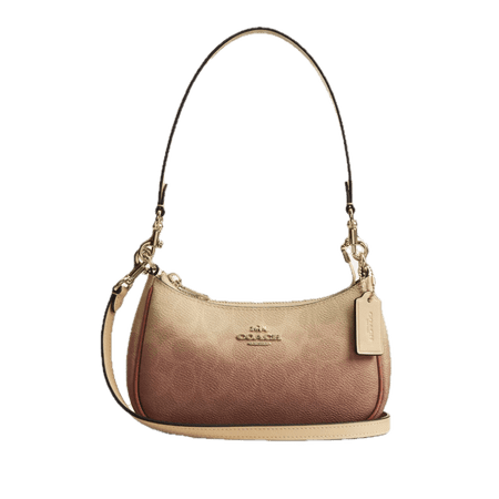 Coach Teri Mini Crossbody Women's Bag In Ombre Signature Canvas