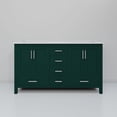 thumbnail image 4 of Jacques 60 in. W x 22 in. D Green Double Bath Vanity and Cultured Marble Top, 4 of 8