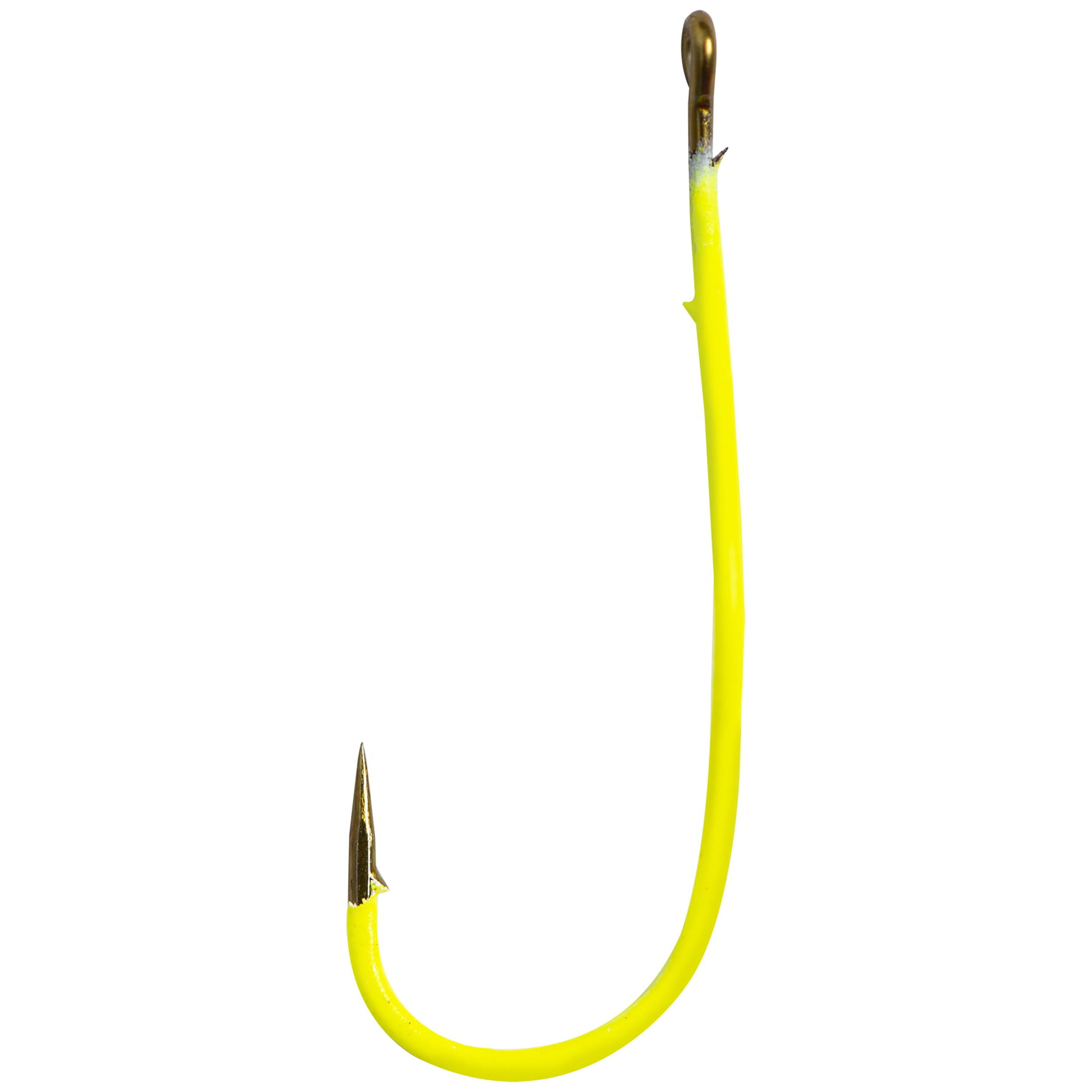 (2 pack) Mustad Slow Death Hook - Size: #1 (Chartreuse) 8pc