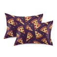 thumbnail image 2 of Pizza Pattern Pillowcase King Size 40''x20'' Satin Double-Sided Print Soft Wrinkle Resistant, 2 of 9