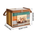 thumbnail image 3 of Ohufall Foldable Transparent Book Storage Box Dustproof Student Organizer School Supplies For Classroom Home Book Storage, 3 of 6