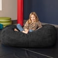 thumbnail image 2 of Jaxx Sofa Saxx 4-Foot Bean Bag Lounger for Kids & Teens, Black, 2 of 4