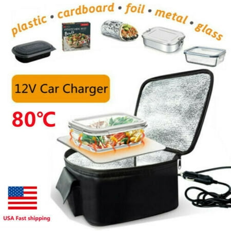 

12V Car Portable Food Heating Lunch Box Electric Heater Warmer Bag For Trucks