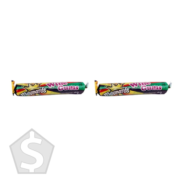 Maynards Rouleaux de Gomme au Vin, 18 X 44 g - Lot de 2