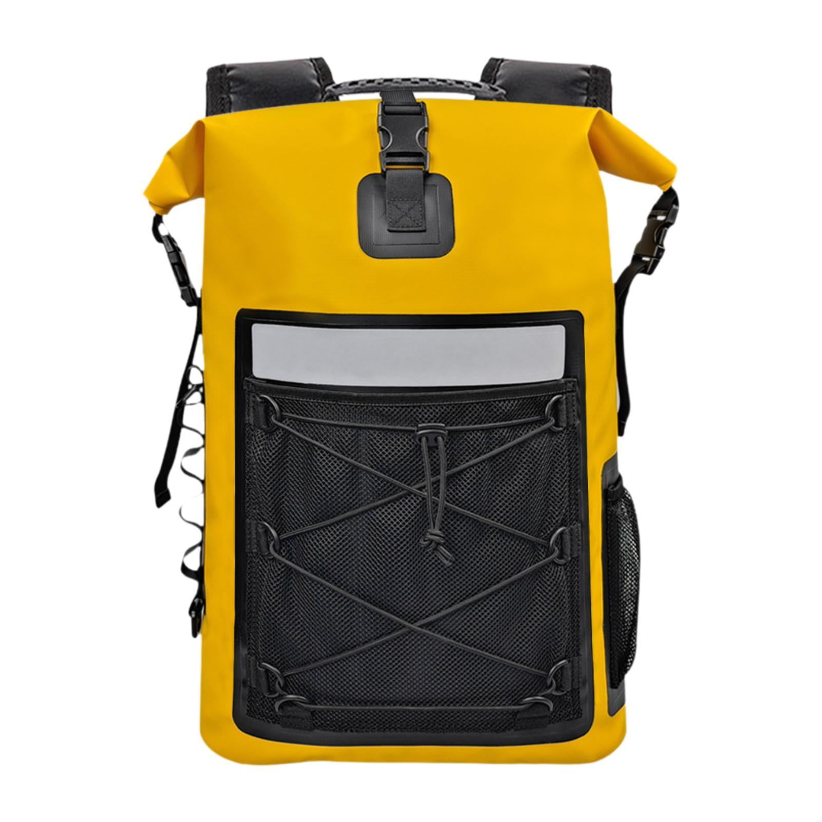 harayaa Waterproof Dry Bag Outdoor Backpack 35L Portable with Shoulder Strap Water Sport Yellow