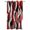 Red, variant on Outdoor Curtains for Patio Waterproof, Red Stripe Windproof Pravicy Outside Porch Blackout Curtain, Grey White Ombre Geometric Modern Abstract Sun Blocking Curtains for Cabana 2 Panels 54"x84"