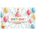thumbnail image 5 of Colorful Birthday Banner Happy Children Background Decorative Birthday Party for Kids Celebration Event Decoration, 5 of 8