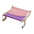thumbnail image 2 of Hamaca para ventana de gato, colgante estable, duradero, , resistente, estante para asiento, cama para gato, ahorro de espacio para gatos de Rosa Púrpura Colco Percha para ventana de gato, 2 of 7