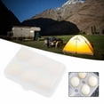 thumbnail image 4 of 6 Grid Egg Storage Box Container Portable Plastic Egg Holder for Outdoor Camping, 4 of 10
