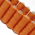 thumbnail image 3 of IBA Indianbeautifulart New Wholesale Spool Polyester Thread 10 Pcs Hand Machine Orange Sewing Supply, 3 of 4